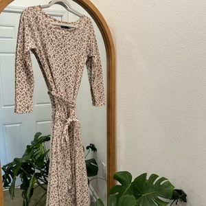 Polo Ralph Lauren Cream Floral Ditsy Midi Dress
